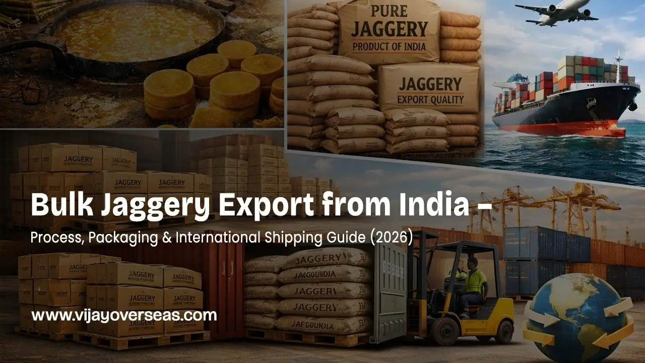 Bulk Jaggery Export from India – Process, Packaging & International Shipping Guide (2026)