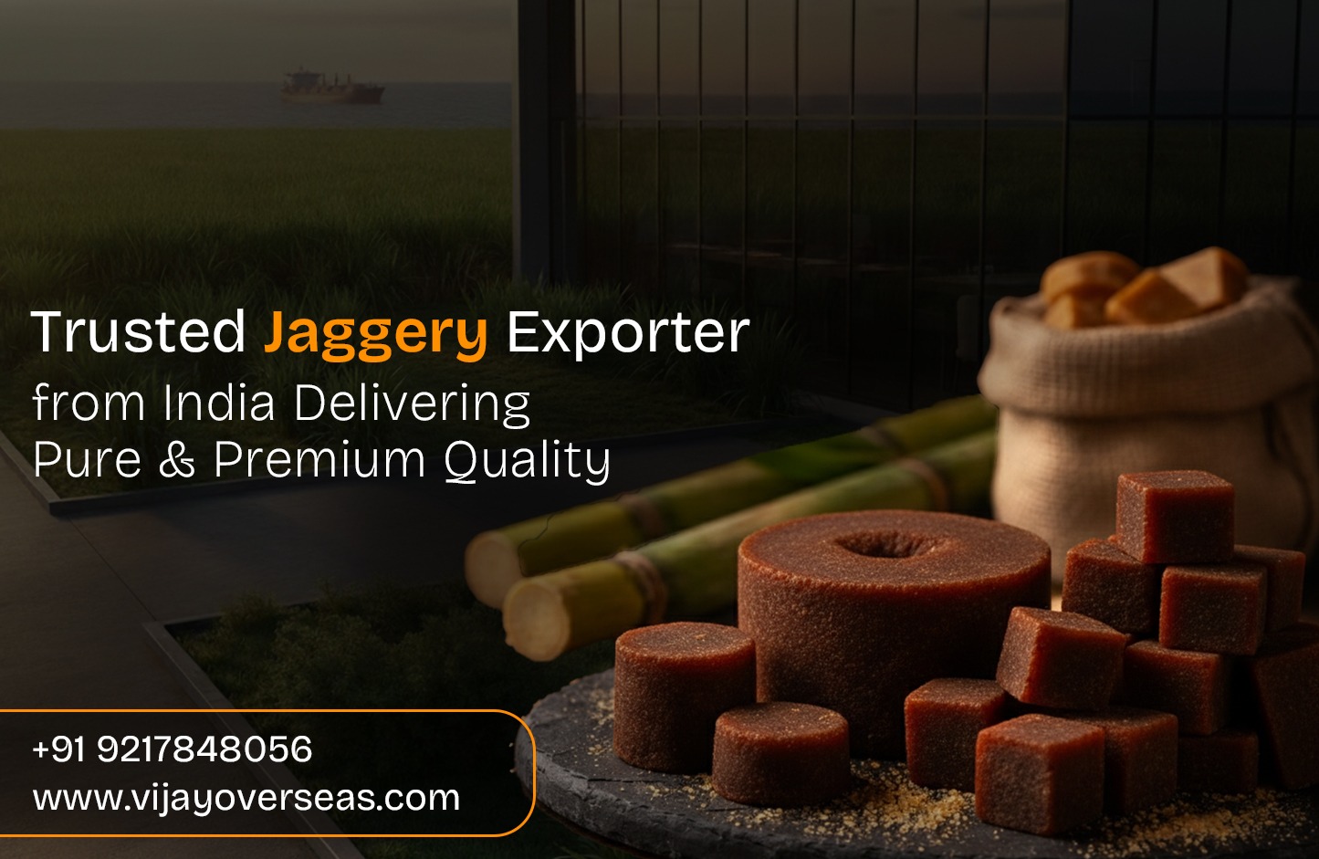 Vijay Overseas: Trusted Jaggery Exporter from India Delivering Pure & Premium Quality